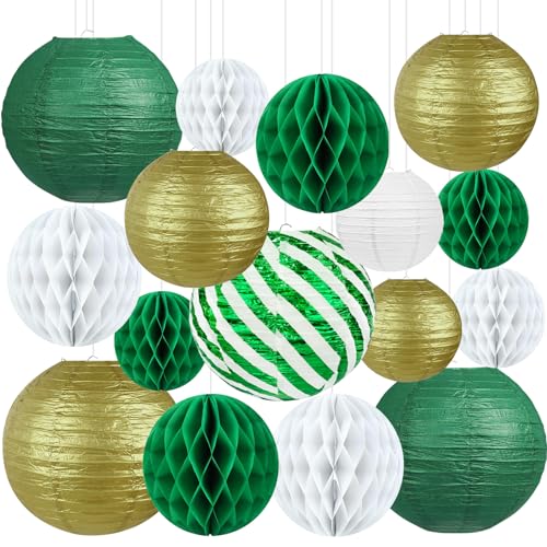 Green and Gold Party Decorations set image