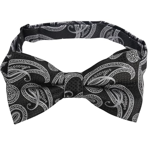 Image of Alizeal Mens 4pcs Vintage Paisley Bow Tie Set