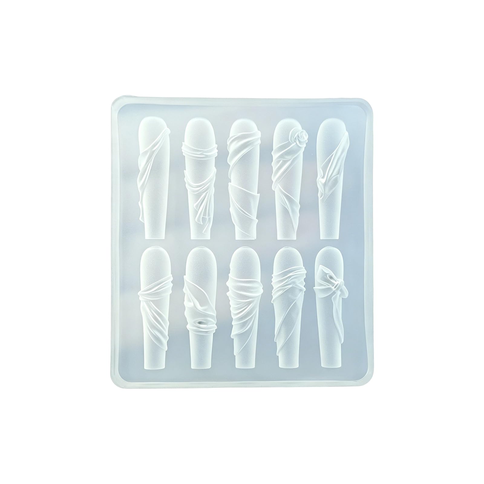 Ljmyy High Transparency Resin Ribbon Shaped Nails Art Mold For Crafts Professional Manicure Tools For Parties Weddings