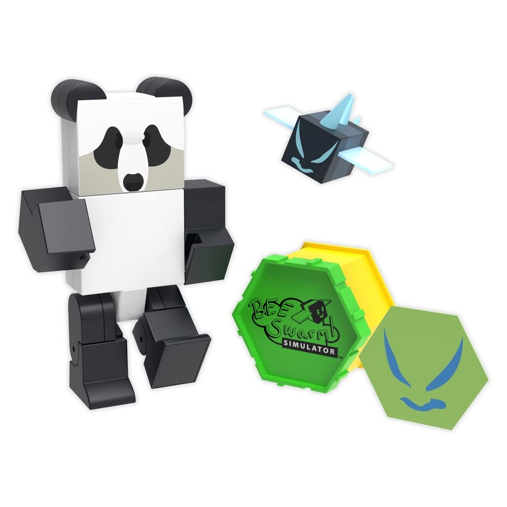 Amazon.com: Bee Swarm Simulator – Panda Bear Action Figure Pack w/ Mystery  Bee & Honeycomb Case (5” Articulated Figures & Bonus Items, Series 1) :  Toys & Games