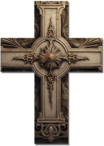 Miniatura 12 de Cruz de pared religiosa, decoración de pared cristiana, decoración de pared de cruces