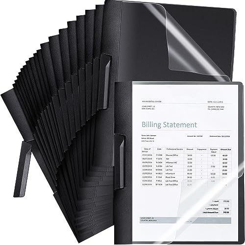 Chemises de présentation transparentes pour relier les feuilles sans perforatrice