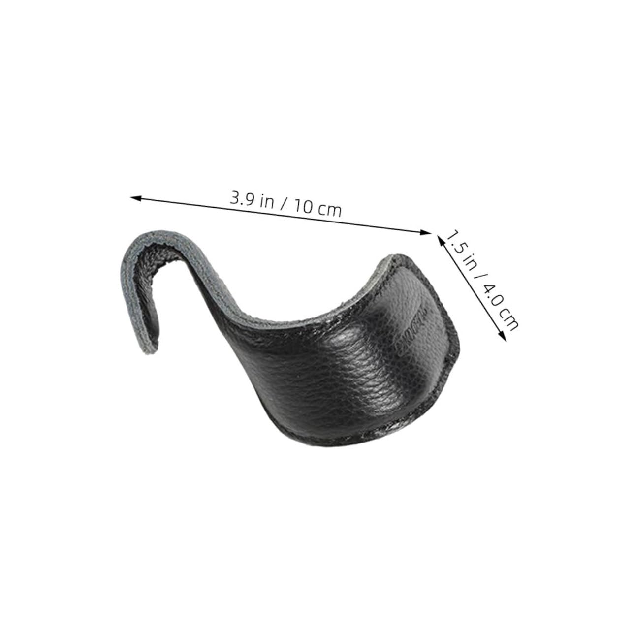 ibasenice Correa de Cuero Negro para Empuñaduras de Trombón en Forma de S Protector de Mano Cómodo para Práctica y Soporte del Deslizamiento en Instrumentos Musicales