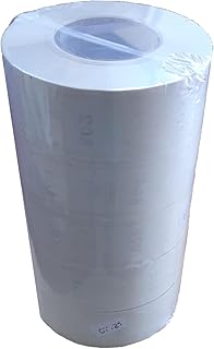 RO - Linea Blanca ® - Pack 5 Rollos de turno de 2000 tickets alfanumericos en color Blanco Fabricado en España