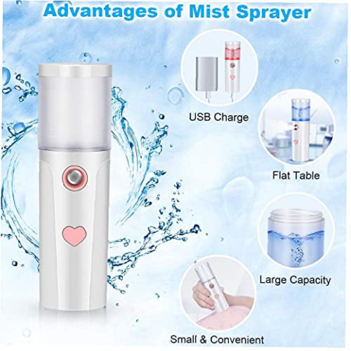 Gezicht mist steamer 27ml facial handige sproeier hydraterende meneer USB oplaadbaar voor huidverzorging schoonheid wit… - Image 6