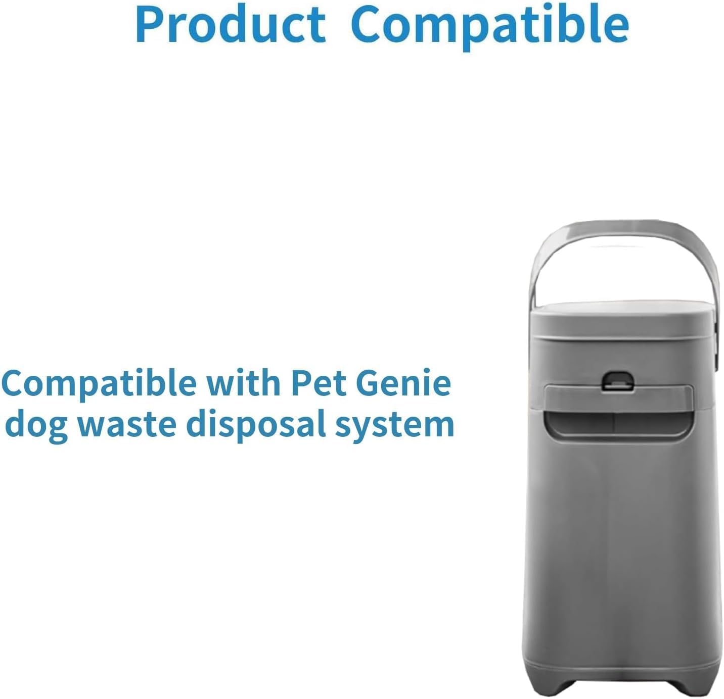 4 Pack 42 FT Jumbo Square Refills Disposal Bags Refill Compatible with Pet Dogs Genie Dog Waste Disposal System Pails, Ultimate Odor Control Dog Poop Bags