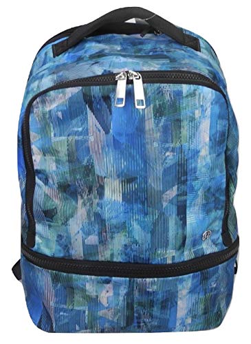 lululemon Women's Zip The Line Crop23 Black/Utility Blue Size 6 - Naked Sensation - Run Walk Gym