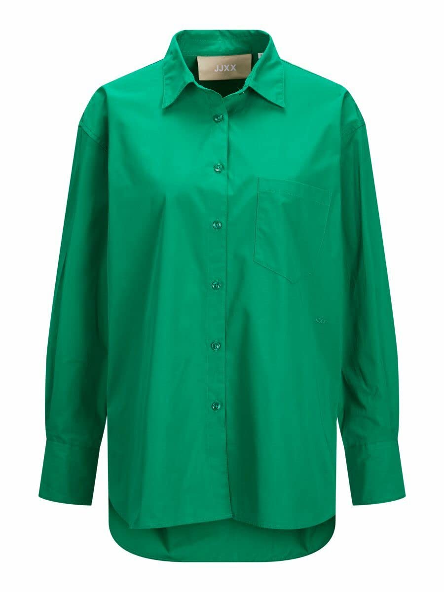 Jjxx Women's Jolly Green Jxjamie Ls Relaxed Poplin Shirt Noos Blouse, Extra Large