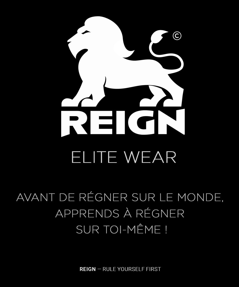 REIGN Tshirt Compression MMA BJJ Homme Ceinture Bleu