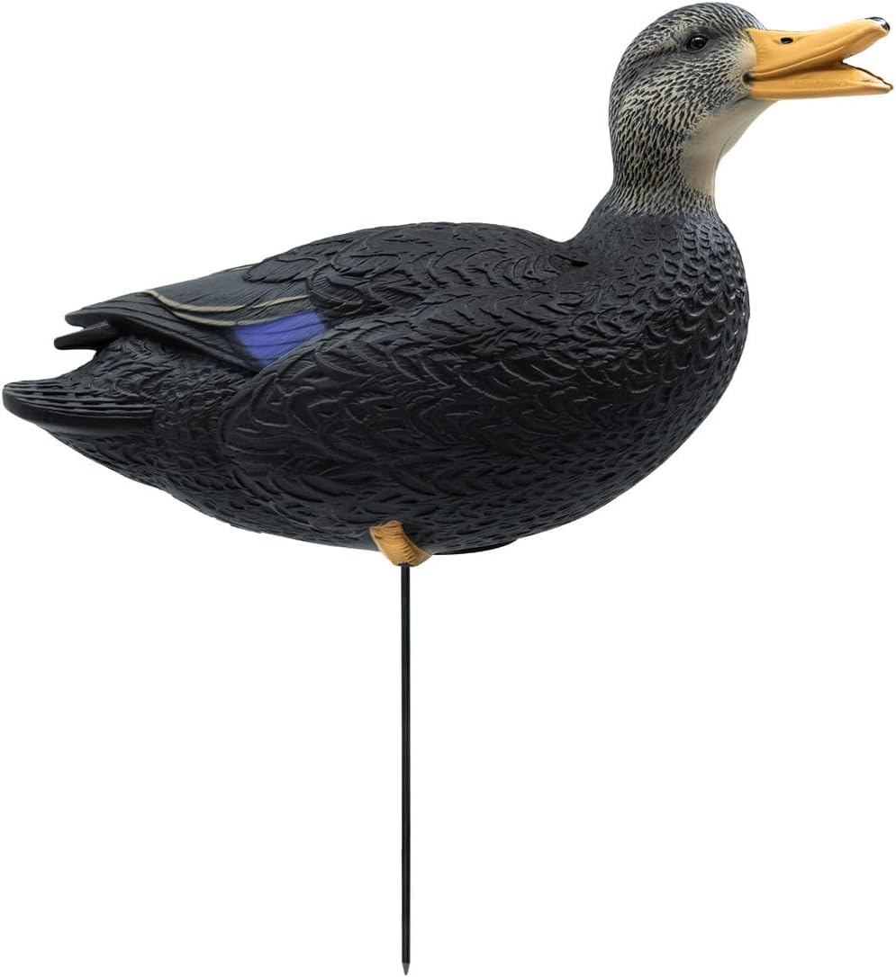 Final Approach HD Full Body Black Duck Decoys, 6 Pack