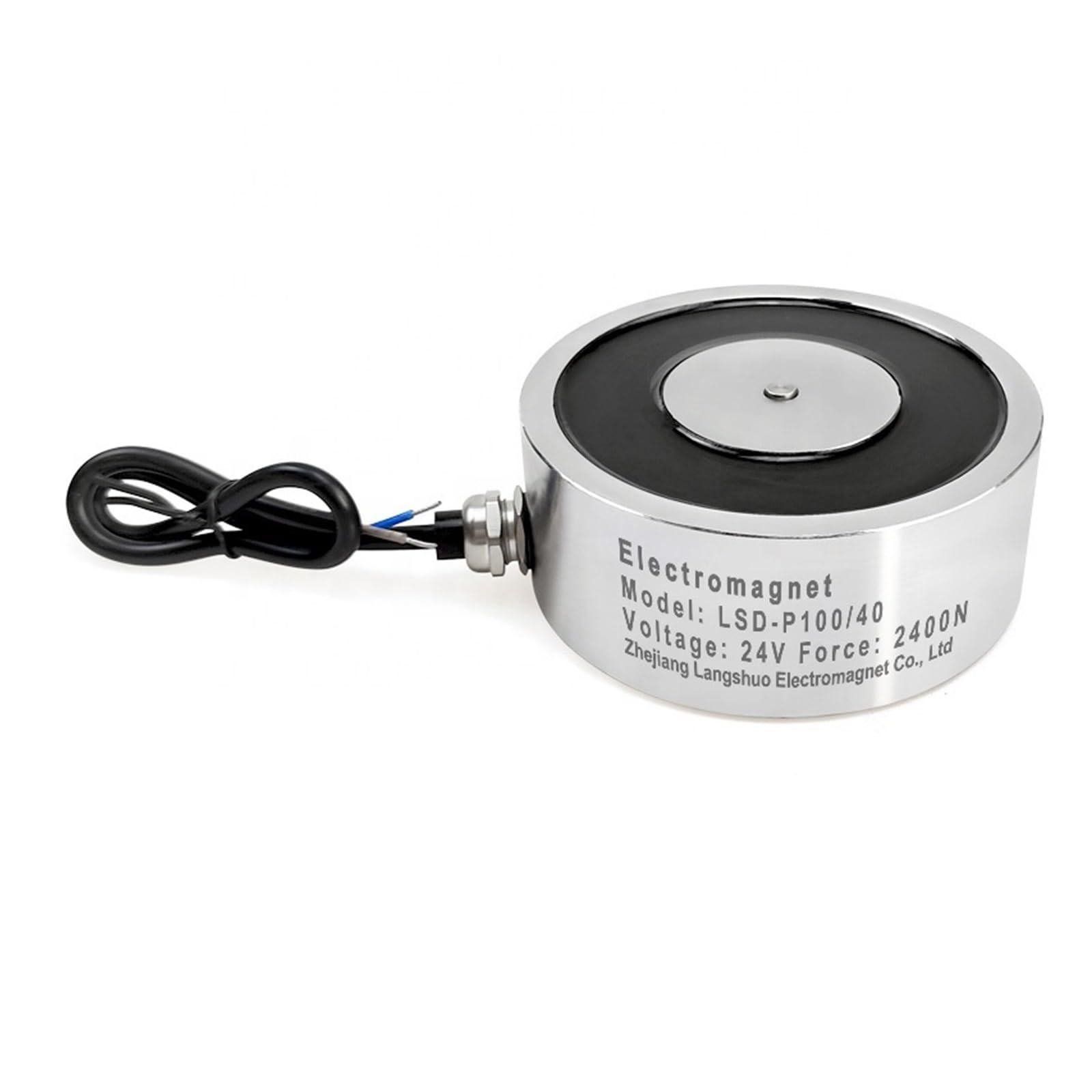 Entmagnetisierer, Elektromagnet mit schneller Entmagnetisierung LSD-P100/40 IP68 Runder elektrischer DC-Elektromagnet-Saugnapf-Hebemagnet