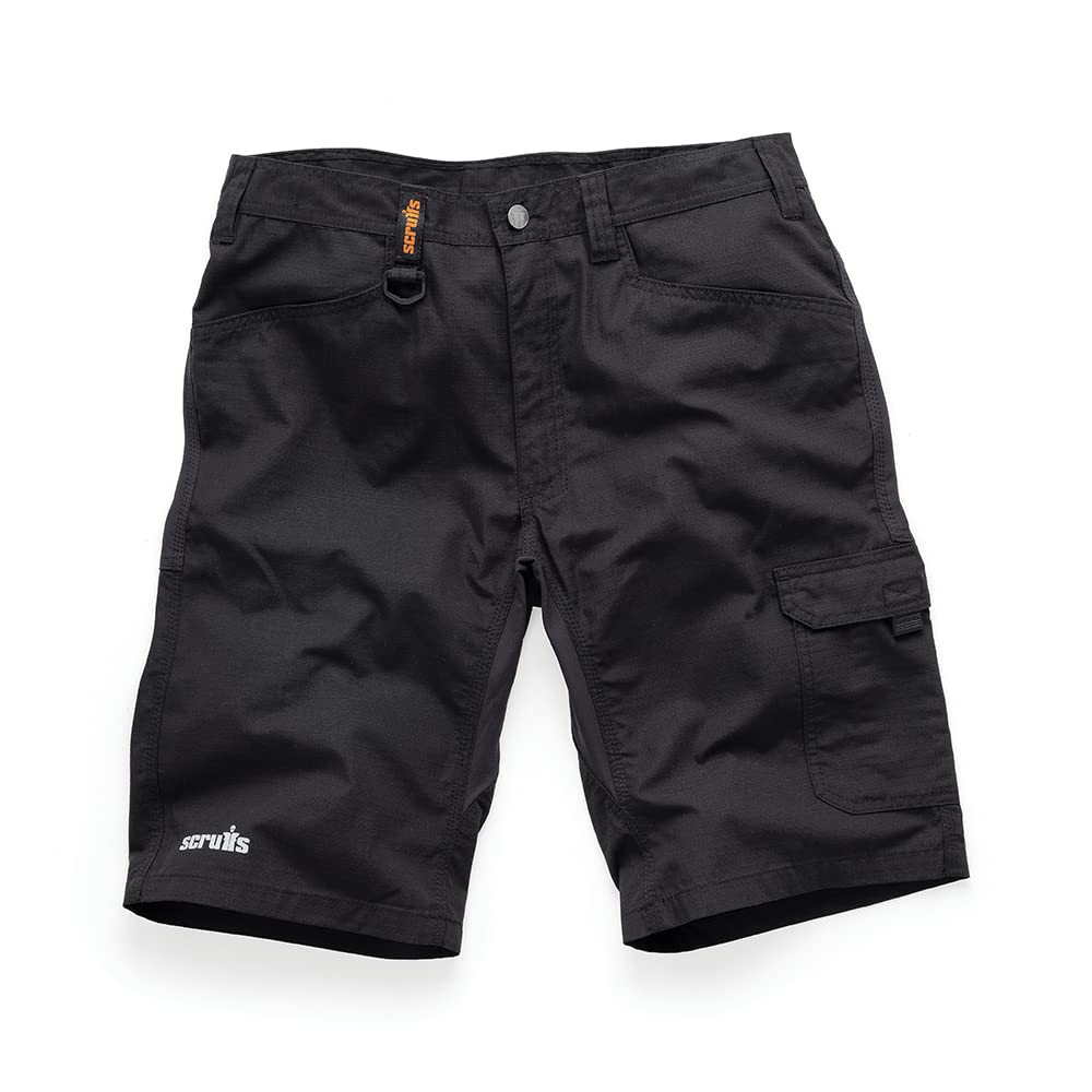 Scruffs Black Trade Flex Shorts 38" W (T55456)