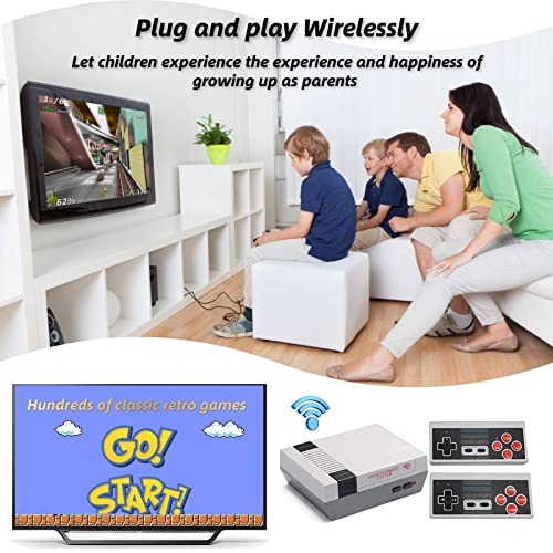 Classic Mini Retro Game Console With Built-In 620 Video Games And 2 Classic Wireless Controllers,Av Output Game System For Kids And Adults Ideal Gift. #TOP4