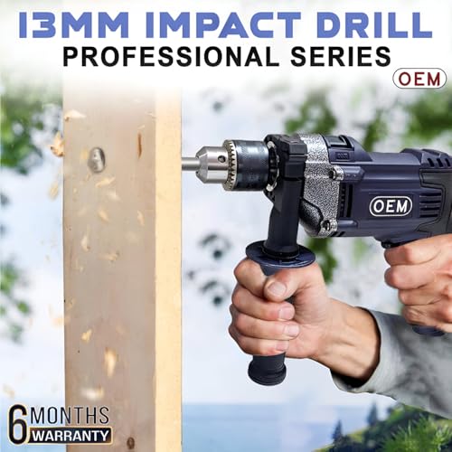 Image of OEM 13mm IMPACT Drill 810 Watt Professional With 6 MONTHS Warranty Reverse Forward With Speed Control | Impact and Drill Feature | Full Copper Motor | Low Speed Stability, Metal Head