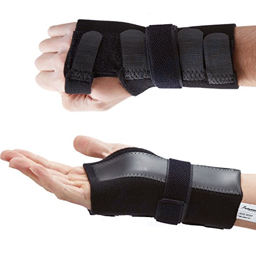 Órtesis muñequera de sujeción DELUXE Actesso. Férula perfecta para aliviar el dolor del síndrome de túnel carpiano, artritis o esguinces. Con homologación médica (Pequeña Derecho)