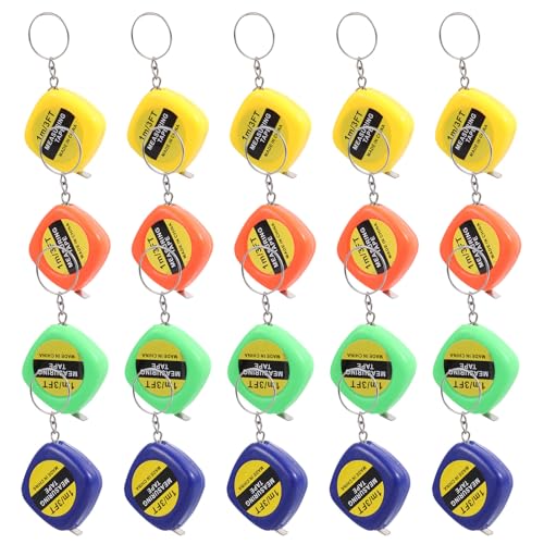 Mini Cinta Métrica Retráctil Llavero Portable 20 Piezas