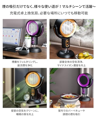 MIR 卓上レンジフード ブラックゴールドサムネイル5