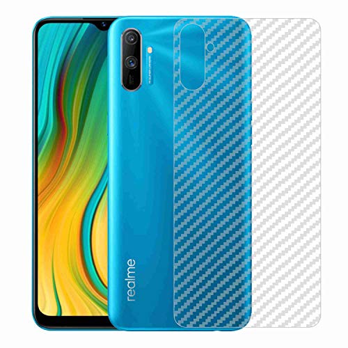 Image of Compatible with Oppo Realme C3 Back Screen Protective Film Carbon Fiber Skin Transparent Screen Guard Sticker