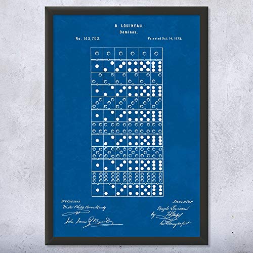 Cuadro decorativo de póster de dominó 18x24 miniatura 1