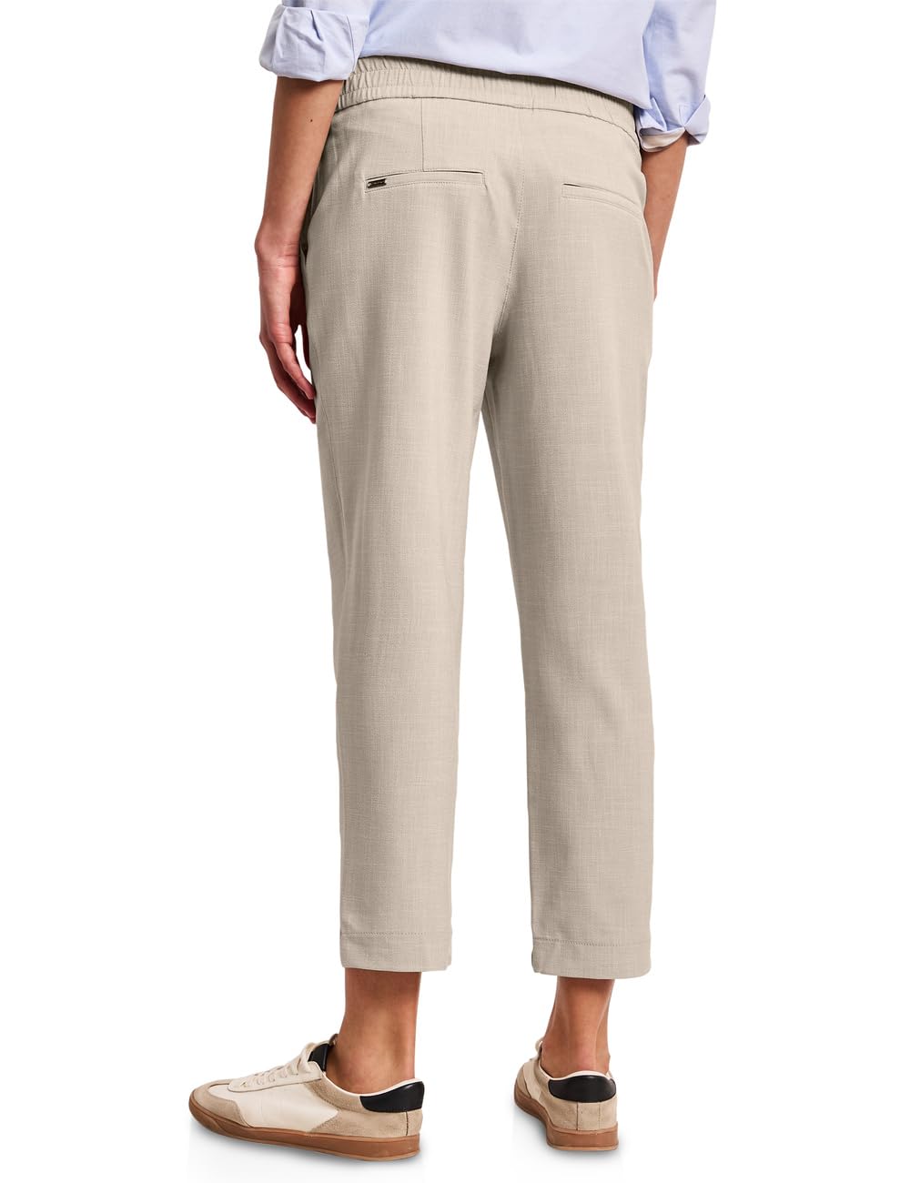 Street One Damen Mid Waist Slim Leg Hose mit Schnalle 3817617