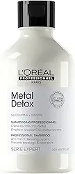 L'Oréal Professionnel Shampoo Metal Detox, para maciez, brilho & sedosidade, maior durabilidade da cor, para cabelos coloridos e danificados, 300ml