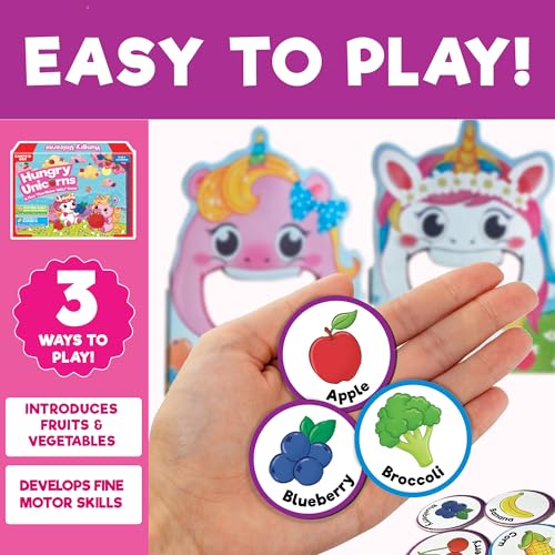 Image of Hungry Unicorns Game for Kids 3+ Years | Toys & Gifts for Boys & Girls Ages 3-6 | Kids' Game | Birthday Gift for Ages 2-5 | Educational Toy