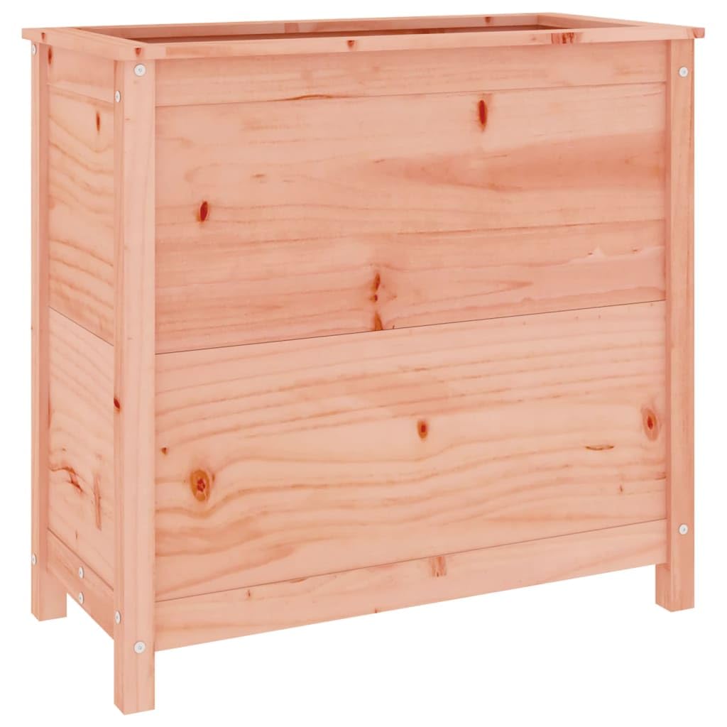 Gran Jardinera de Madera de 82,5 x 40 x 78 cm, de Abeto Douglas Macizo sin Tratar, elevada para Exteriores, Ideal para balcón, Patio, huertos y Hierbas aromáticas.