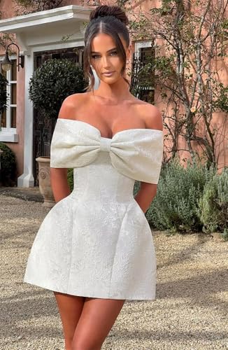 Short Homecoming Dresses for Teens Off The Shoulder Appliqued Satin Cocktail Prom Party Dress4