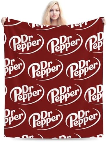 Throw Blanket_Dr$Pepper$Walking$_ Throw Blanket Soft Fleece Blankets 40"X30" Blanket for Bed Sofa