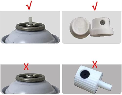 Miniatura 2 de TEAMWILL 2 mangueras de extensión de boquilla de 360 grados para latas de aerosol (comprueba las imágenes para fitness)