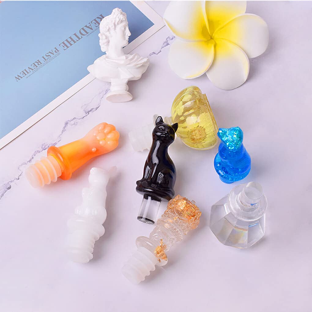 Stampo in silicone per mini bottiglie di vino, simulazione 3D