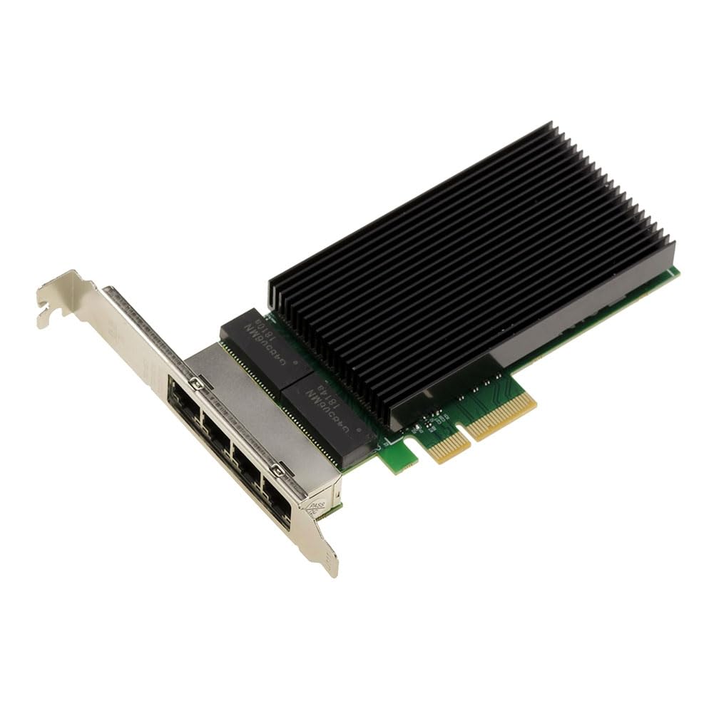 Controller di Rete Scheda PCIe 2.5G X4 LAN Gigabit Ethernet 4 Porte RJ45 Supporto Chipset Quadruplo 10 100 1000 2500 1G 2.5G