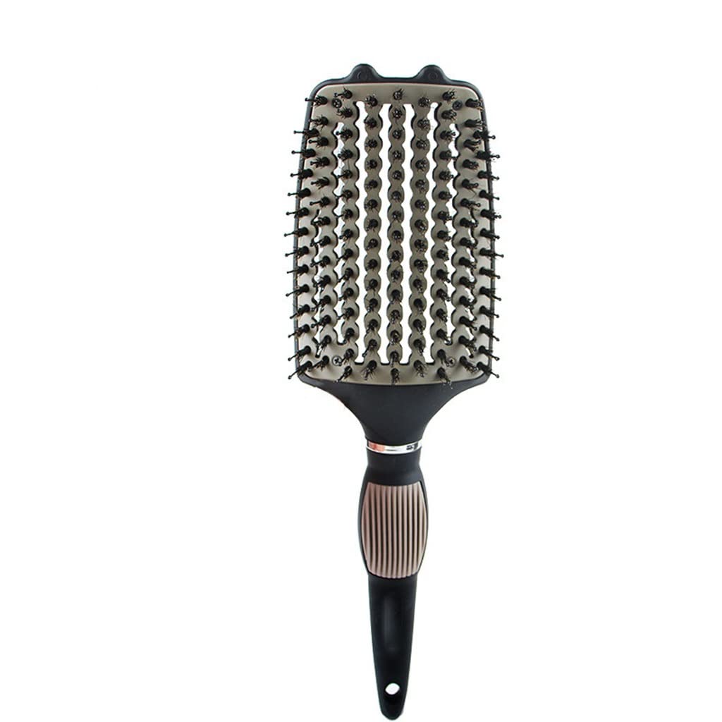 ADERFETBI Hair Comb Hair Combs Hard Bristles Creative Bending Comb Curly Styling Wide Tooth Ribs ABS Multifunctional 9-row Hairdressing Men's and Women's Care(A1PC)