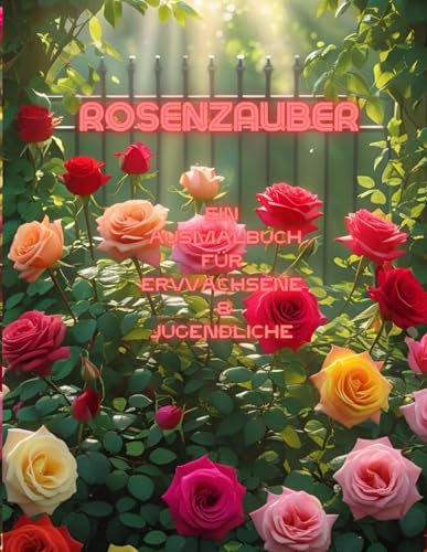 Rosenzauber ? Ein Ausmalbuch fuer Erwachsene & Jugendliche: Entdecke die Welt der Rosen mit filigranen Motiven zum Entspannen un