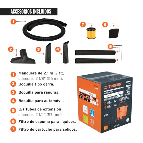 Aspiradora Truper 8 galones 3 aspiradora truper 8 galones marca TRUPER (3)
