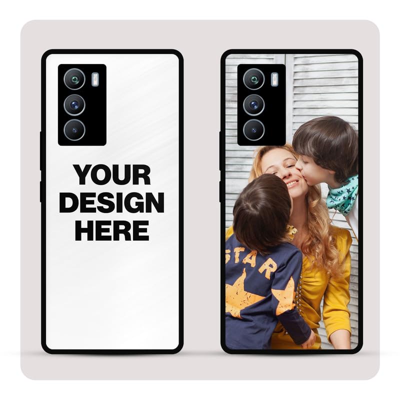 Image of Personalized Back Cover for IQOO 9SE | Custom Case with Name, Photo or Logo | PrintShield Hybrid with Soft TPU Grip & Scratch Protection
