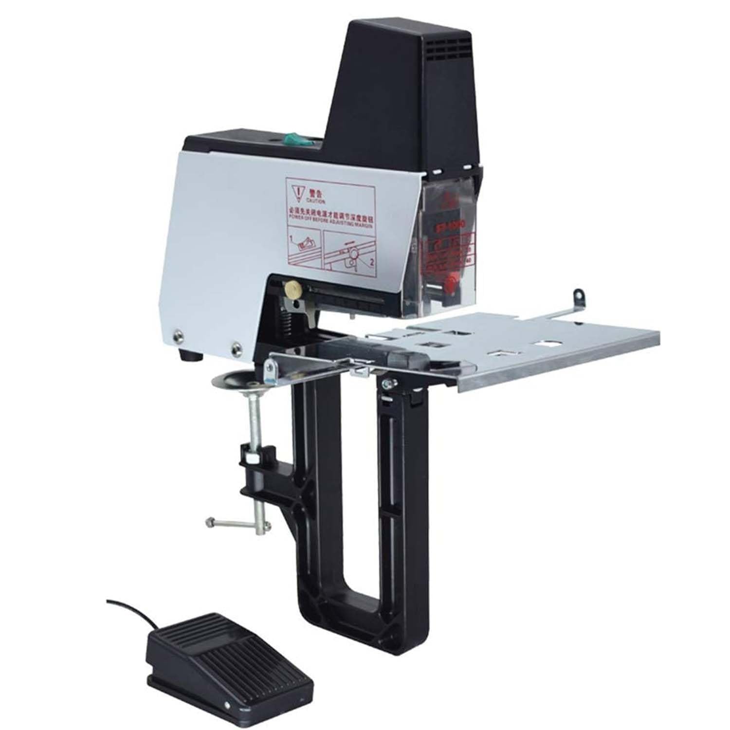 Grapadora eléctrica, máquina de encuadernación automática resistente, grapadora de escritorio de 30 W con perilla de presión ajustable para oficinas, imprentas, escuelas