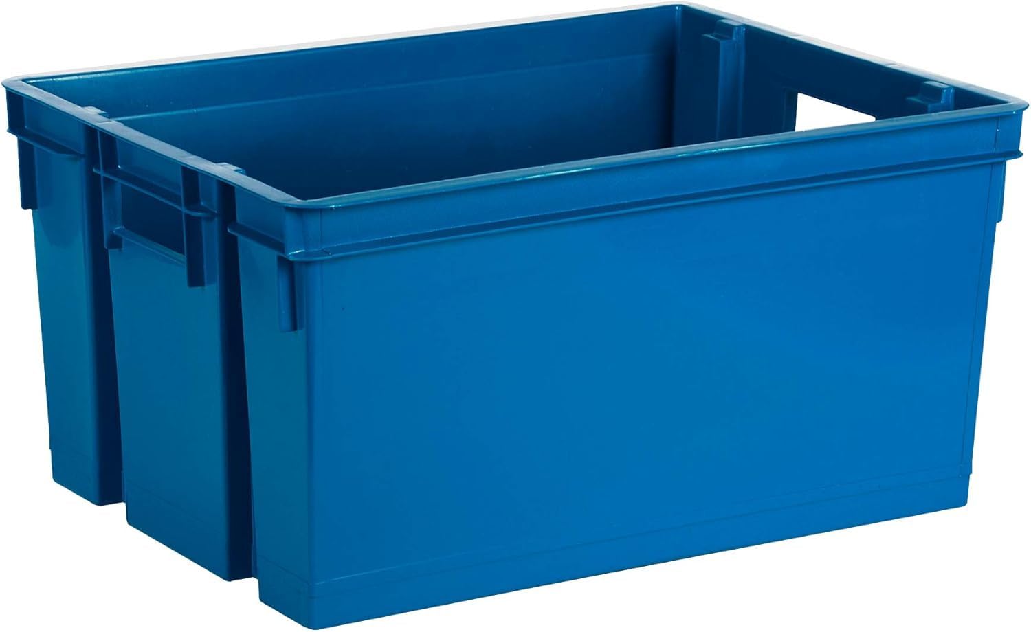 Deconation Lot De 8 Bacs Manutention 50 L Superposables Et Emboitables - Bacs De Rangement Idéal Logistique - Bleu
