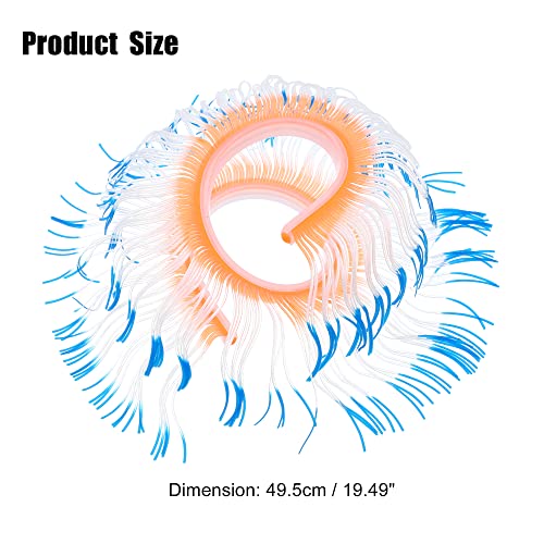 VOCOSTE Silicone Glowing Aquarium Changeable Anemone, for Fish Tank Blue - Image 4