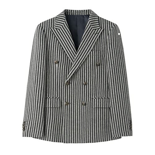 Costume Rayures Homme Double Boutonnage anti-pli | Silhouette Élancée