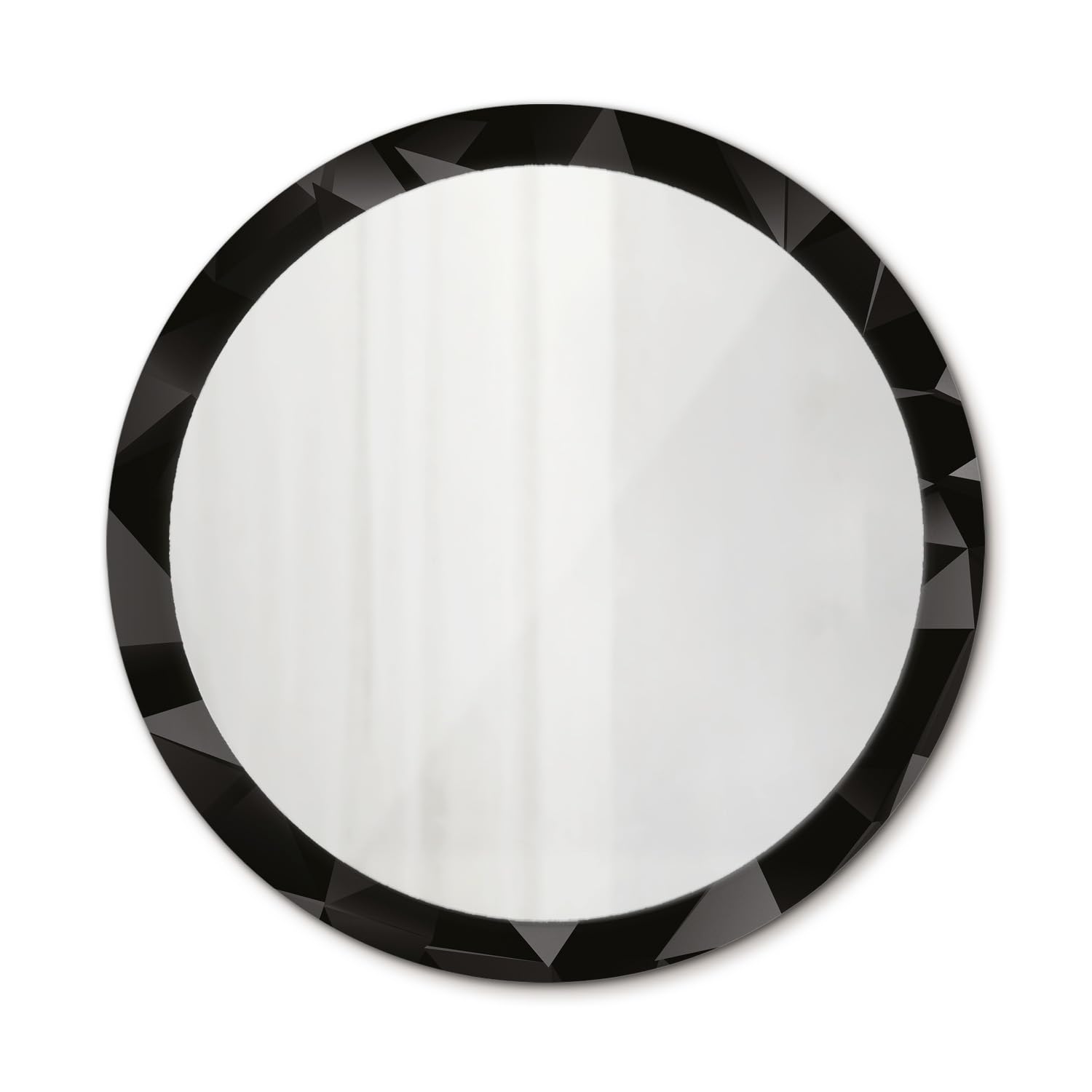 Miroir de salle de bain 100 cm rond suspendu et décoration murale design minimaliste