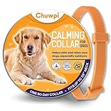 CHUWPI Calming Collar for Dogs - Pheromone Calm Collars, Anxiety Relief Fits Small Medium and Large Dog - Adjustable and Waterproof with 100% Natural