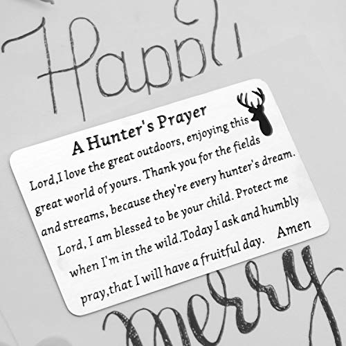 LQRI A Hunter's Prayer Wallet Card Lord I Love The Great Outdoors Enjoying This Great World Of Yours Wallet Card Hunting Jewelry3