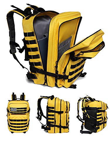 Image of QT&QY 45L Military Tactical Backpacks Molle Army Assault Pack 3 Day Bug Out Bag Hiking Treeking Rucksack