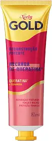 Niely Gold Recarga de Queratina para Reconstrução Profunda Tratamento Capilar 80ml
