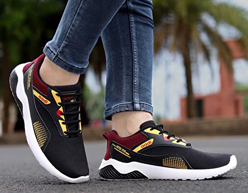 Image of AADI Men's Mesh Leather Outdoor Casual Shoes