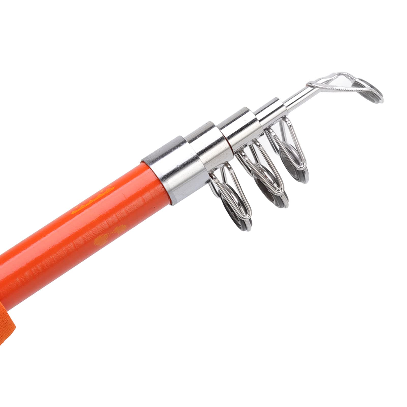 Canne à Pêche pour Enfants De 1,5 M - Portable, Rétractable Et Adaptée Aux Débutants - Orange - Cadeau pour Les Tout-Petits, Présentez à Votre Petit Pêcheur la Joie de la Pêche