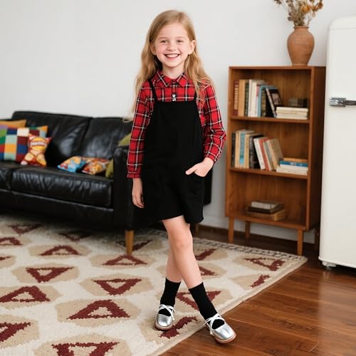 Image of Flaryzone Toddler Little Girl Mary Jane School Uniform Oxfords Flat Dress Shoes