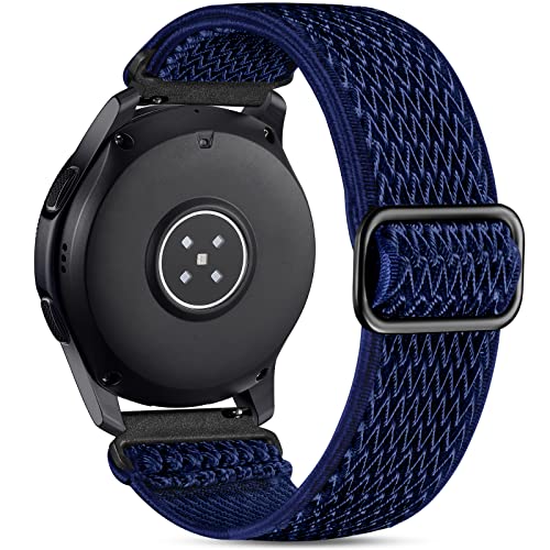 Image of Easuny 22mm Watch Bands Compatible for Samsung Galaxy Watch 3 45mm Band /Galaxy Watch 46mm /Gear S3 Frontier, Stretchy Adjustable Elastic Nylon Woven Loop Wristband for Men Women