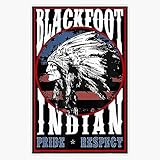Blackfoot Tribe Native Pride Respect American Indian Us Flag Sticker Bumper Sticker Vinyl Decal 5'